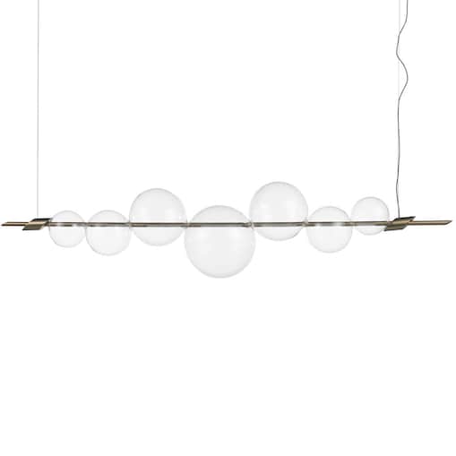 Zwis bąbelki Amore ST-8869P/L Step LED 12W 3000K szklane kule złota