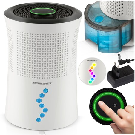 Osuszacz powietrza pochłaniacz wilgoci cichy 34db led 352700 Berdsen