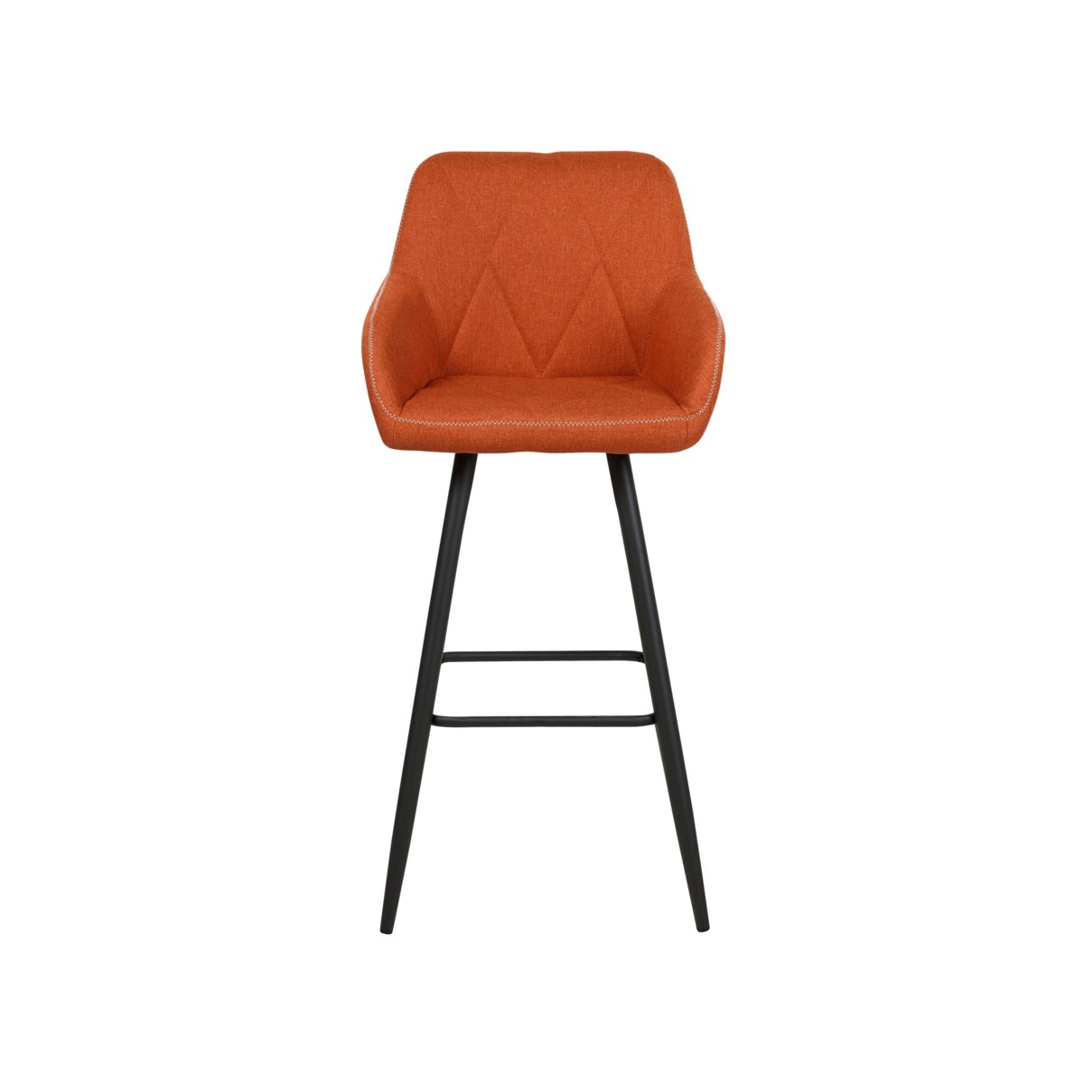 Zestaw 2 krzeseł barowych pomarańczowy DARIEN