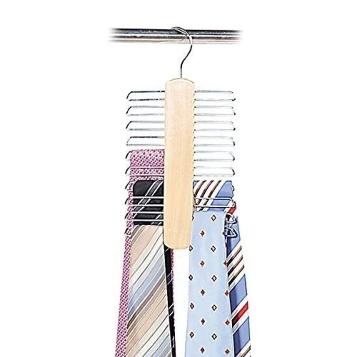 Kesper Wieszak na krawaty drewno/metal na ok. 20 szt.