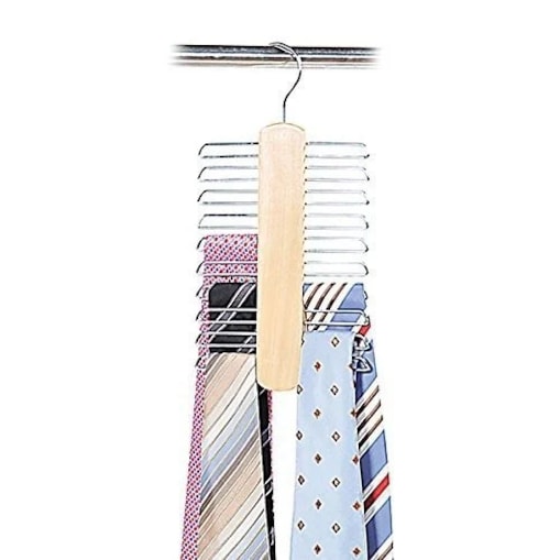 Kesper Wieszak na krawaty drewno/metal na ok. 20 szt.
