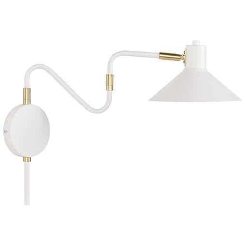Lampa ścienna BALIEM Biały Metal Regulowana
