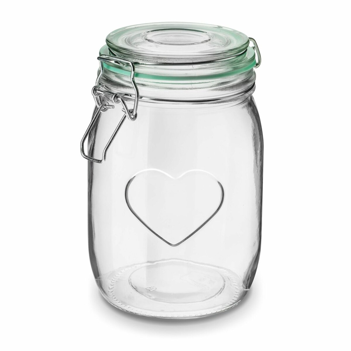 SZKLANY SŁOIK na przetwory żywność wek klips 1 L ogórki dżemy wiśnie kompot