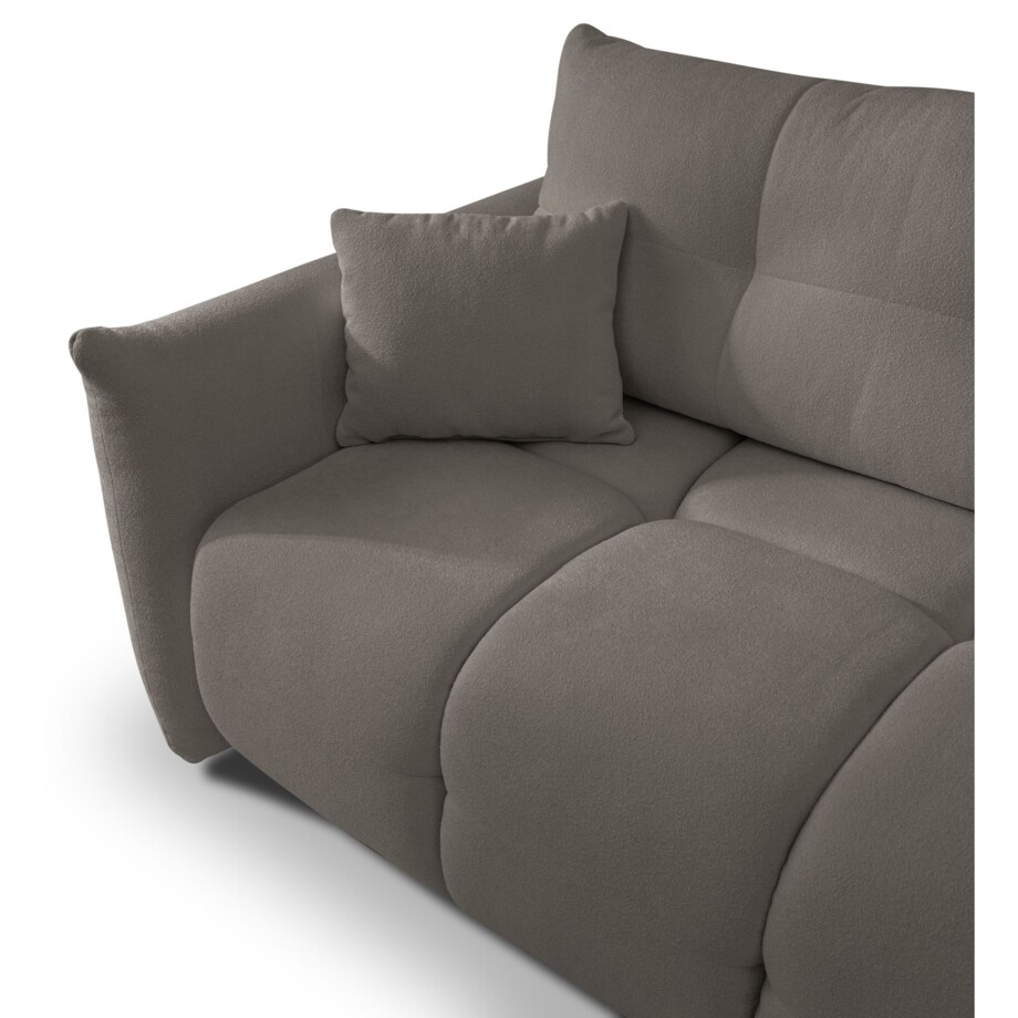 Narożnik z funkcją spania do salonu BOSE, prawostronny, szary