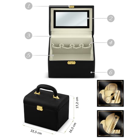 Organizer na kosmetyki skrzynka pudełko kuferek Massido