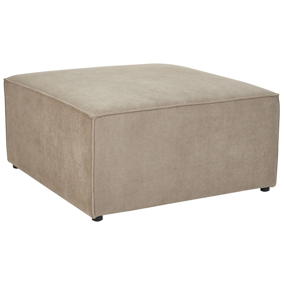 Otomana sztruksowa beżowoszara LEMVIG