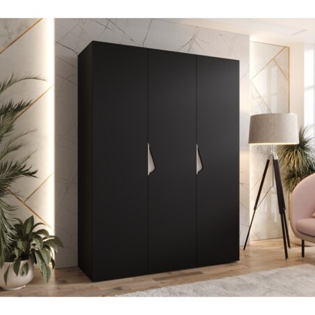 Szafa uchylna Sandi 1 150 wys 202 cm Czarny + u Kaszmir