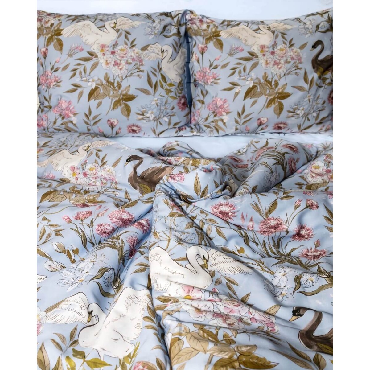 Pościel Łabędzie 90/120 + 40/60 cm