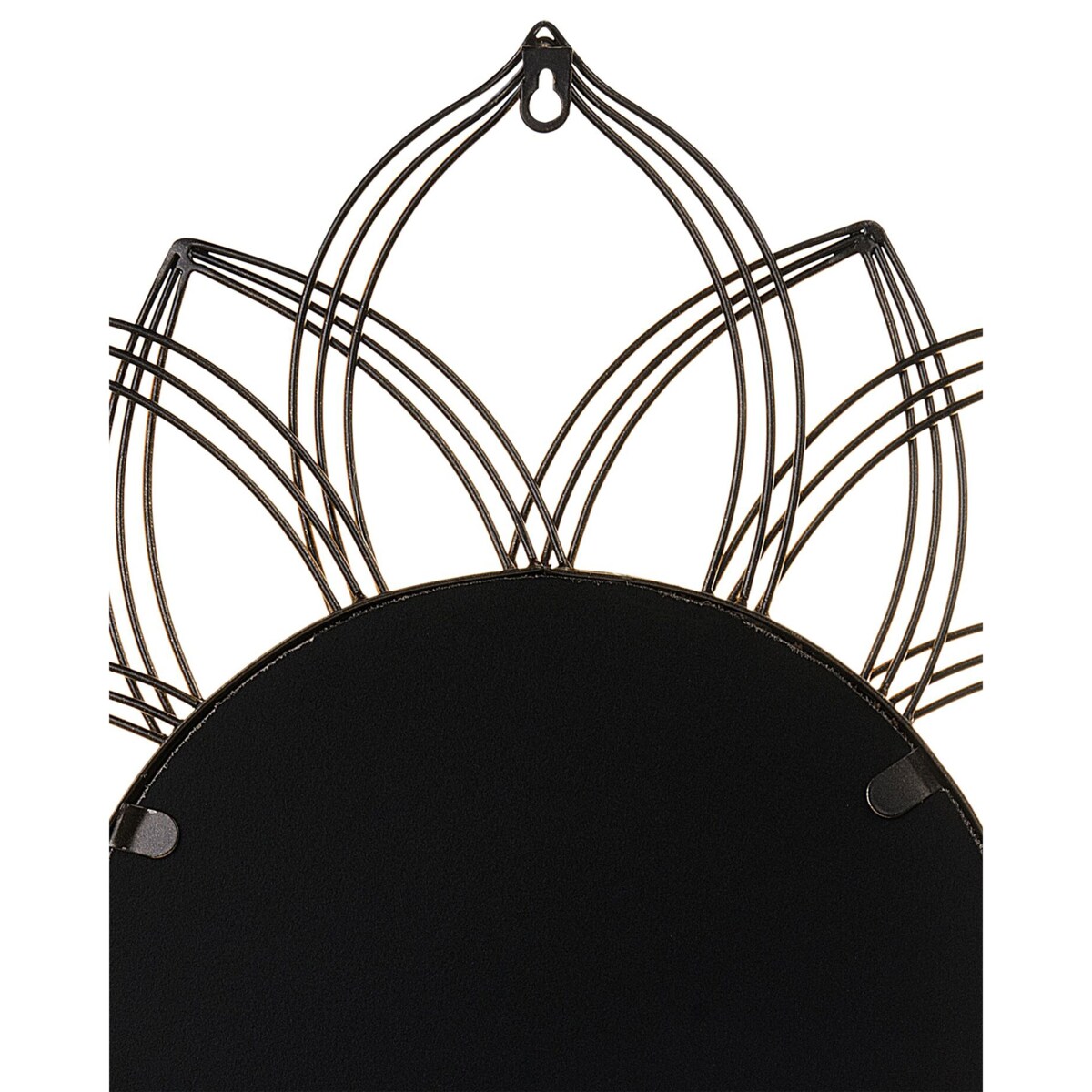 Metalowe lustro ścienne ø 67 cm złote MILLY