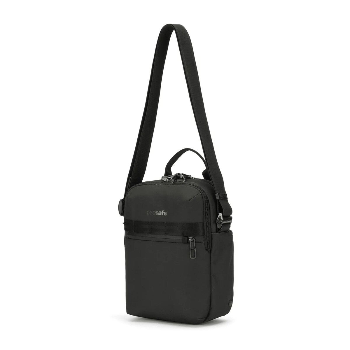 Torba na ramię męska/ listonoszka antykradzieżowa Pacsafe Metrosafe X vertical crossbody Black