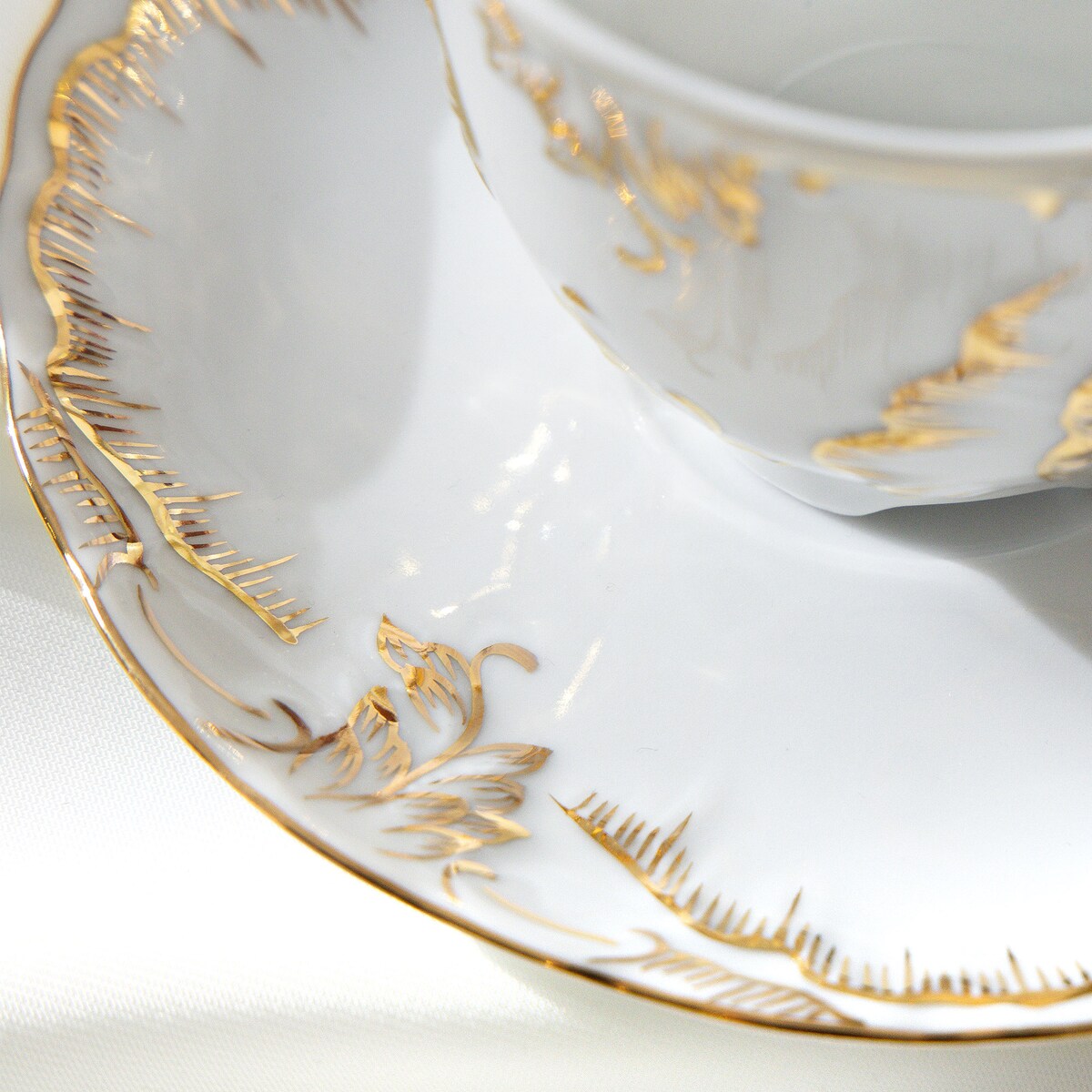 Konsimo ROCOCO ANNA Filiżanka ze spodkiem 2 szt.