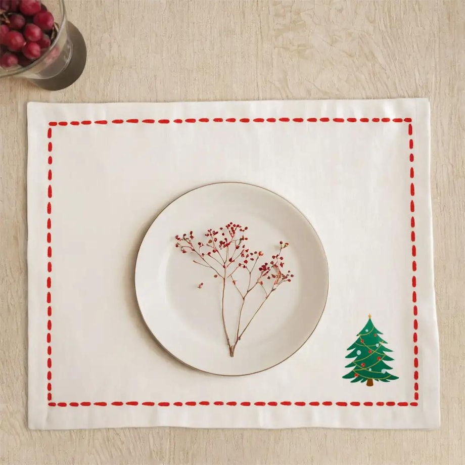 Podkładki świąteczne - Minimalistyczna choinka