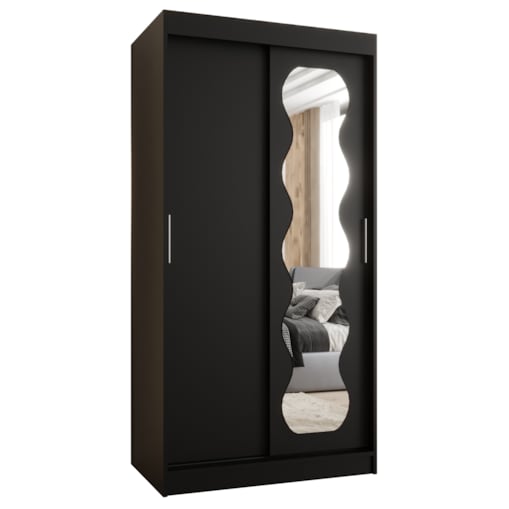 Szafa przesuwna SPOTI 100 czarny