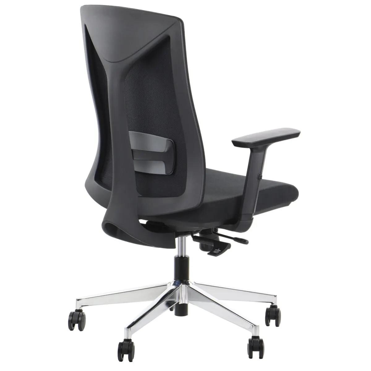 Fotel biurowy TONO czarny/chrom