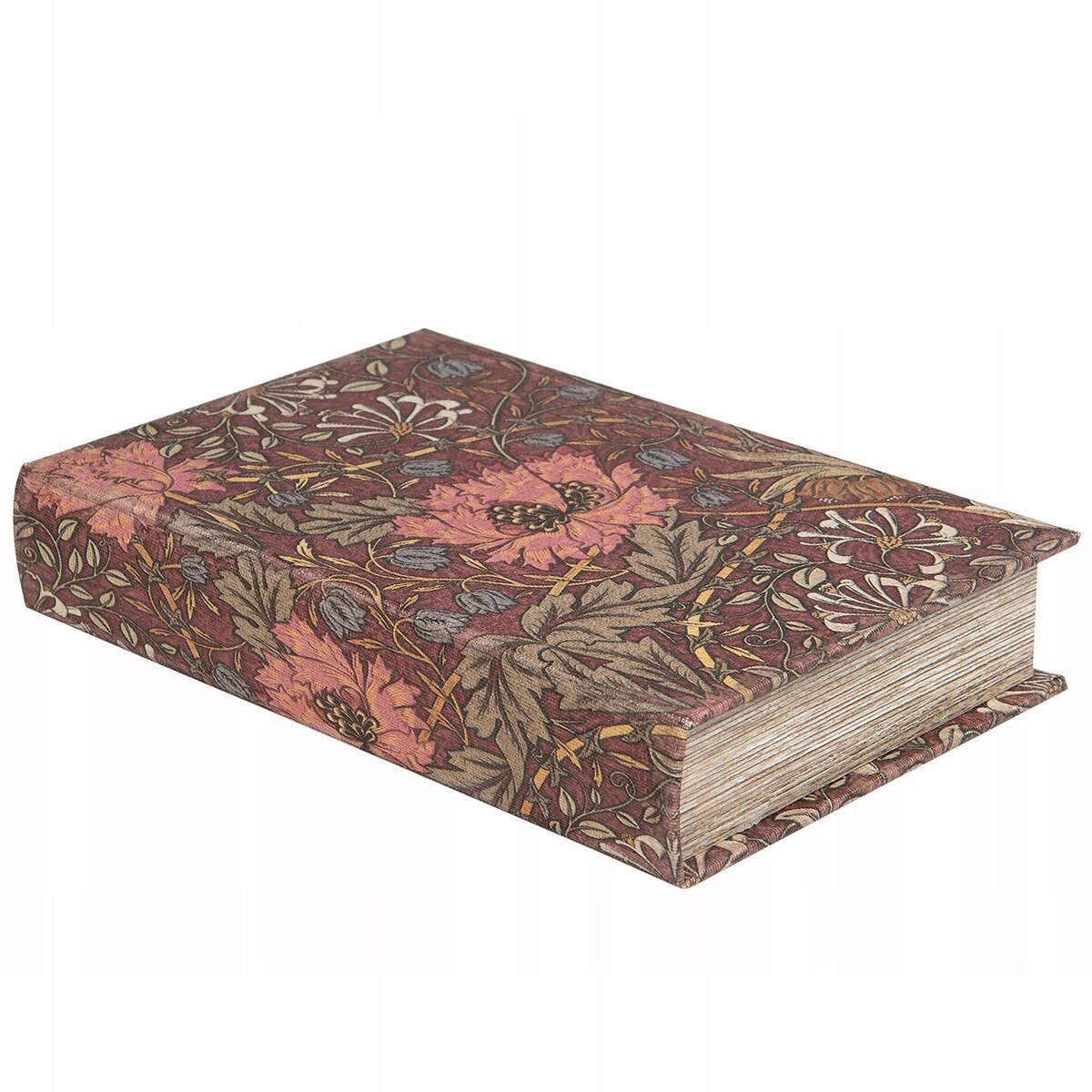 PUDEŁKO KSIĄŻKA FAŁSZYWA z kwiatami 26X16cm ORGANIZER NA BIŻUTERIĘ filcowy