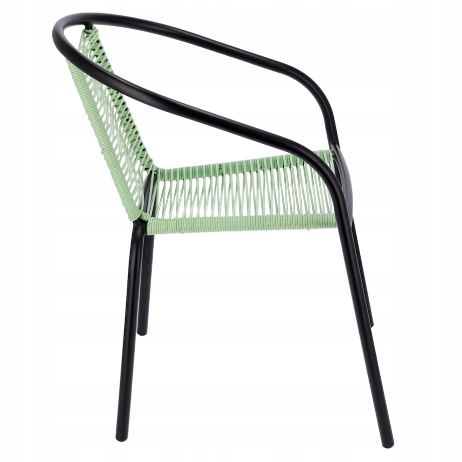 6 X Fotel Bistro Sznurkowy Wygodne Krzesło Ogrodowe Na Balkon Do Ogrodu