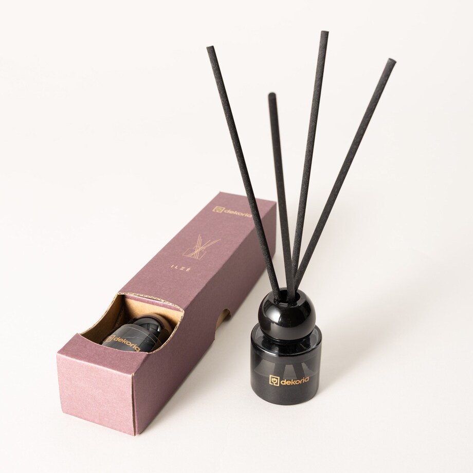 Dyfuzor zapachowy z patyczkami Ilze, 5x5x25 cm
