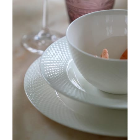 VILLA ITALIA Talerz głęboki porcelanowy 23 cm BARI WHITE