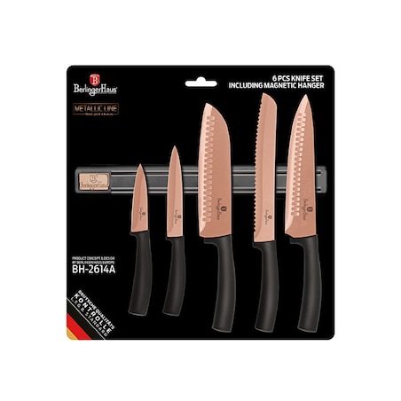 Zestaw noży z listwą Berlinger Haus BH-2614 Miedziane