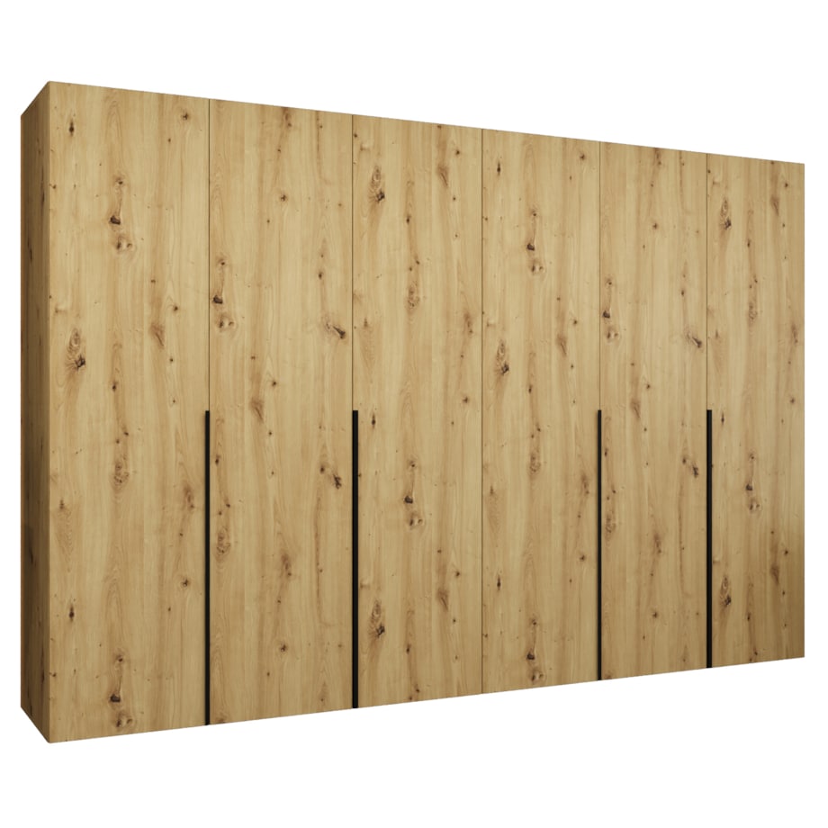 Szafa uchylna otwierana ALICANTE 1 300 wys. 202 cm Artisan + u. Czarny