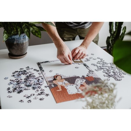 Muno Puzzle "Monstera Girl" Puzzle 500 el. w ozdobnej tubie