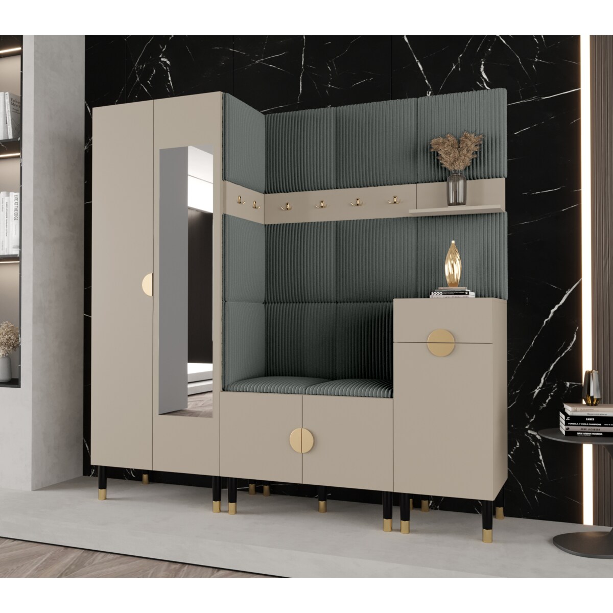 Garderoba do przedpokoju Abiks PALERMO 13 kaszmir+poso60