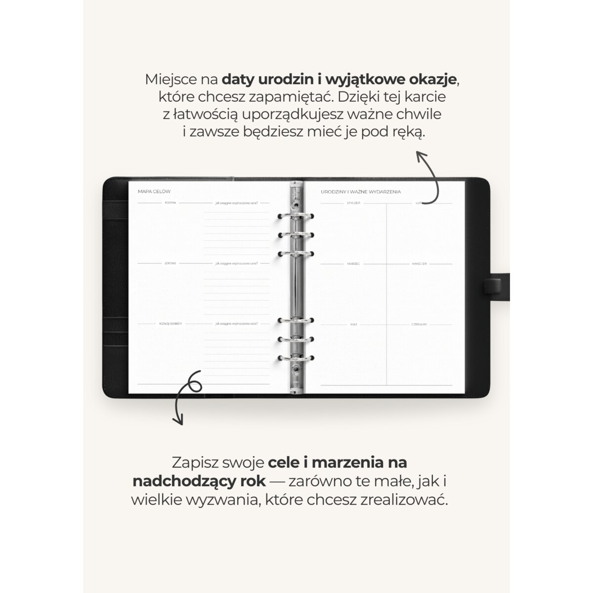 Wkład do organizera – PLANNER DATOWANY TYGODNIOWY 2026!