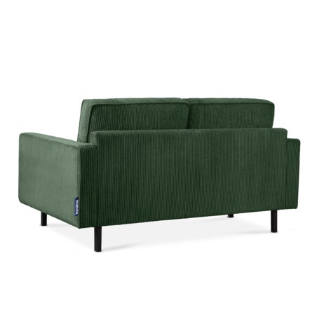 KONSIMO INVIA Sofa w stylu loft sztruks 2 osobowa w kolorze zielonym