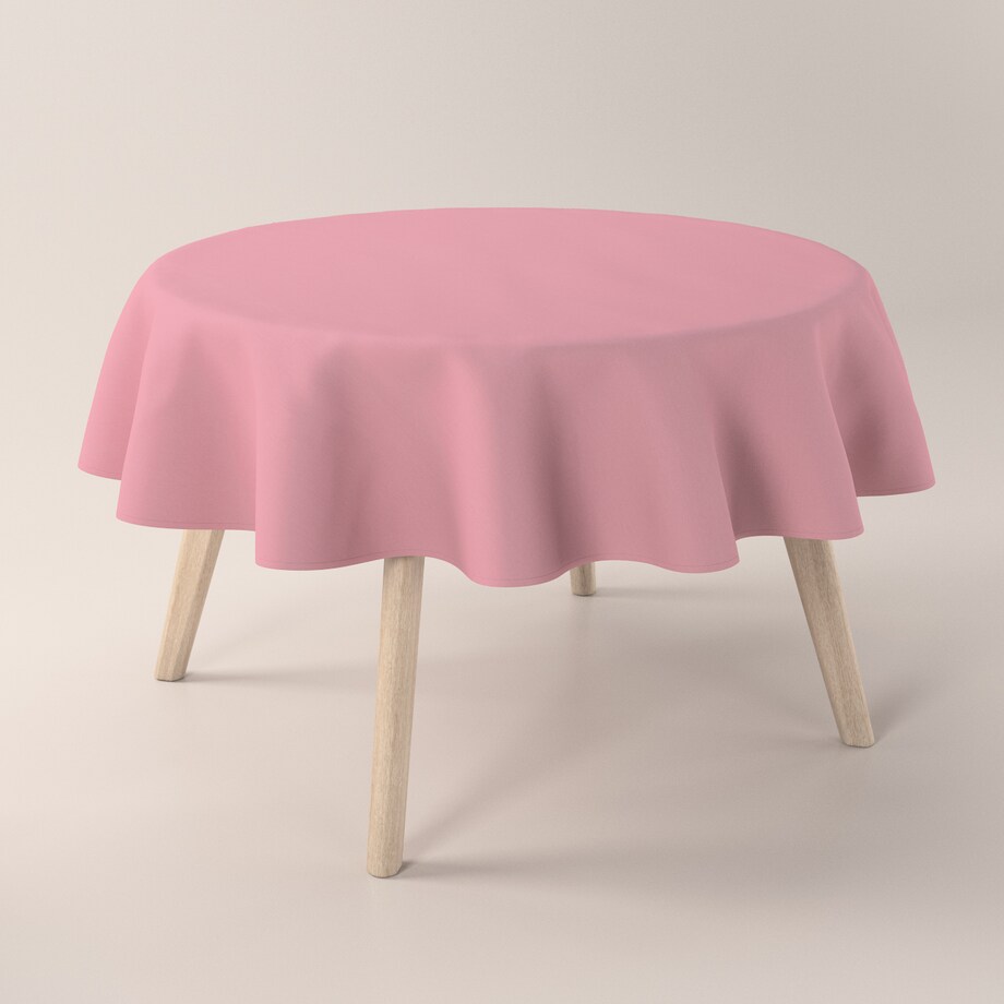 Obrus okrągły 160 x 160 cm brudny róż