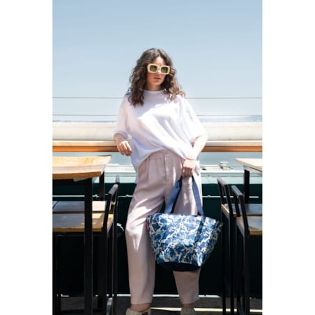 Torba SHOPPER M, flora blue
