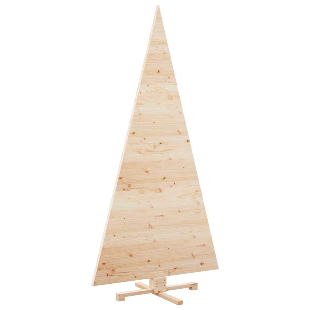 vidaXL Choinki z podstawą Naturalny 210 cm Lite drewno sosnowe