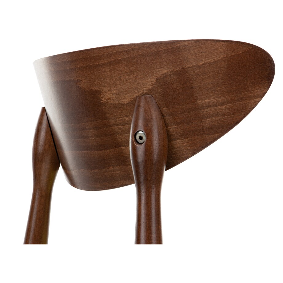 KONSIMO RABI drewniane krzesło orzech zielony welur