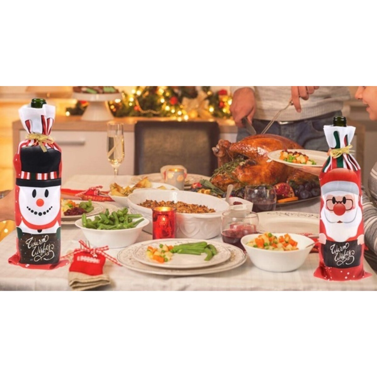 Pokrowiec Ozdoba Na Butelkę Skrzat Krasnal Ubranko