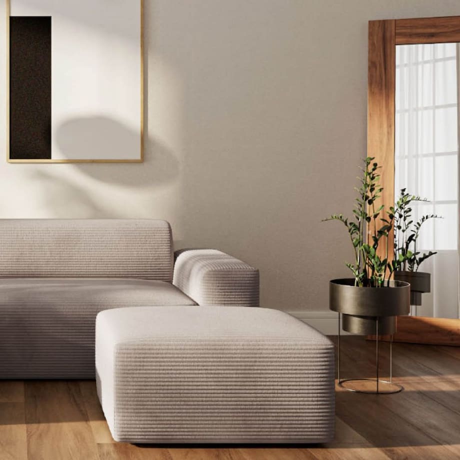 Villet Sofa narożna lewa ecru