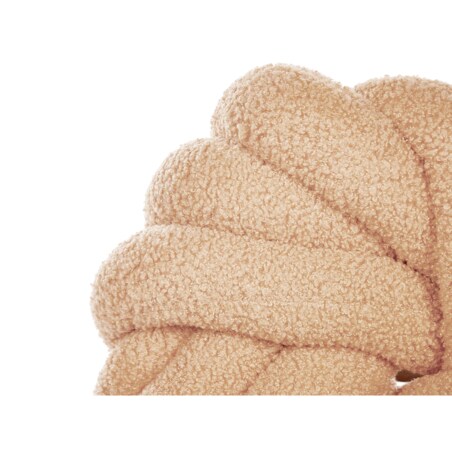 Poduszka dekoracyjna boucle supeł 31 x 31 cm beżowa AKOLA