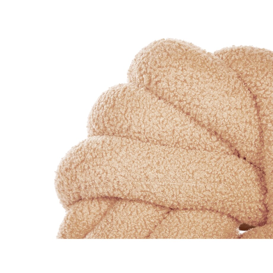 Poduszka dekoracyjna boucle supeł 31 x 31 cm beżowa AKOLA