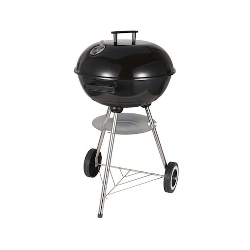 Grill węglowy ogrodowy, z pokrywą, na kółkach, KINGHOFF