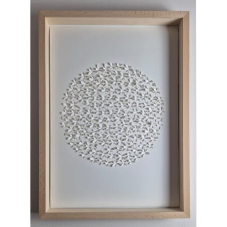 Plakat z Papieru Kwiaty Koło