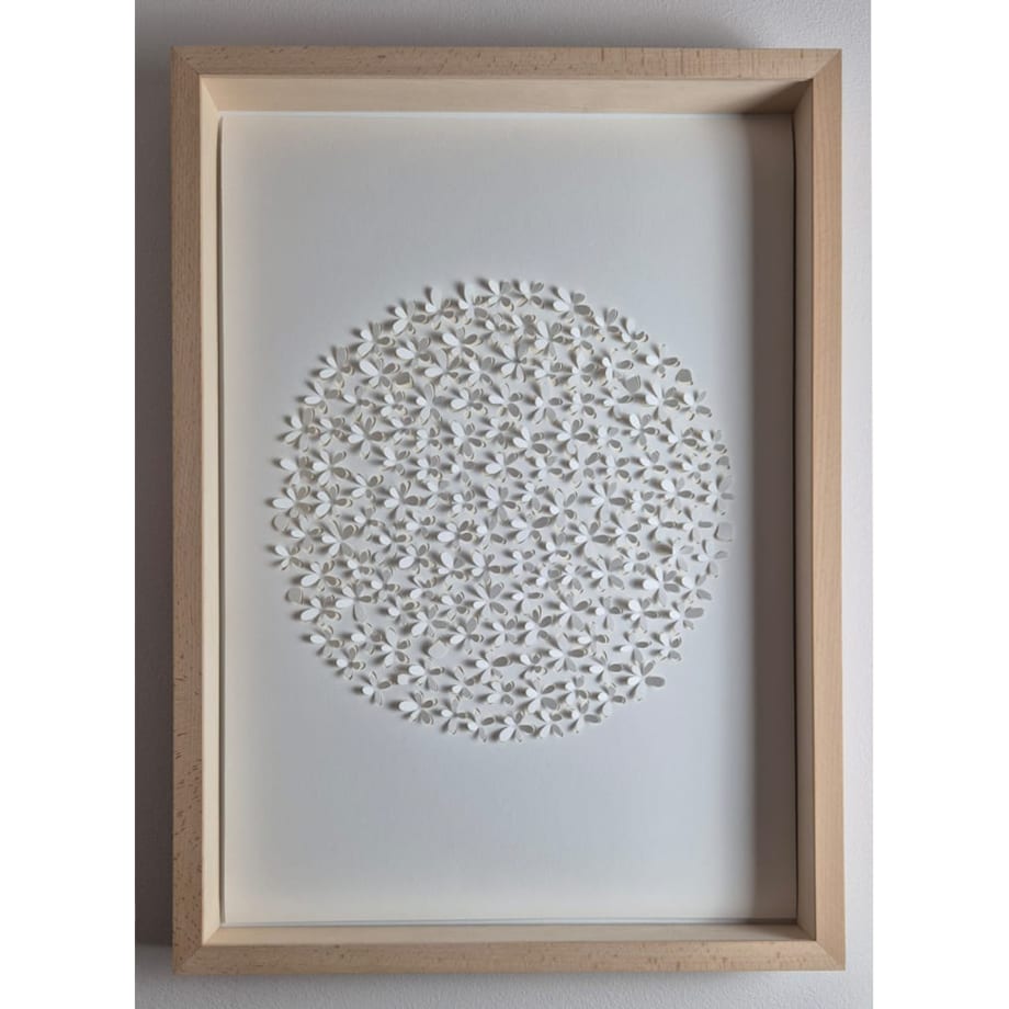 Plakat z Papieru Kwiaty Koło