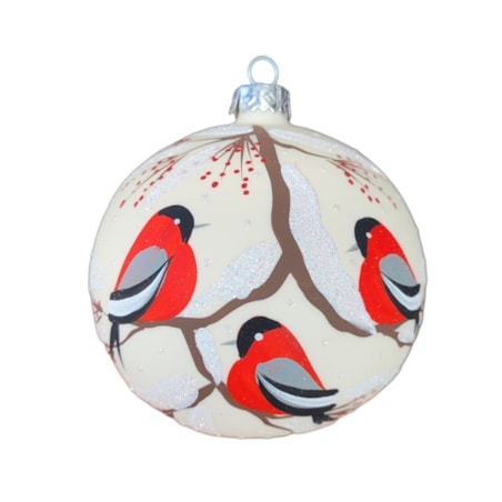 Bombka szklana 4 szt. Ø 100 mm PTASZKI gile