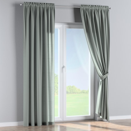 Zasłona na kanale z grzywką 1 szt. 130x260 jasny szary