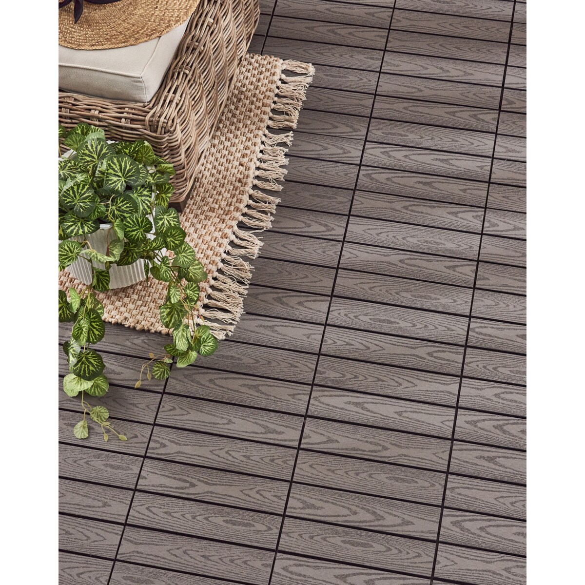 Płytki tarasowe ATESSA Kompozyt WPC Szary