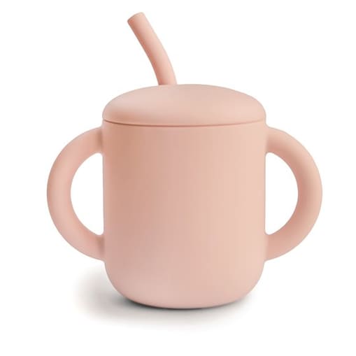 Mushie Kubek ze słomką 175 ml Blush