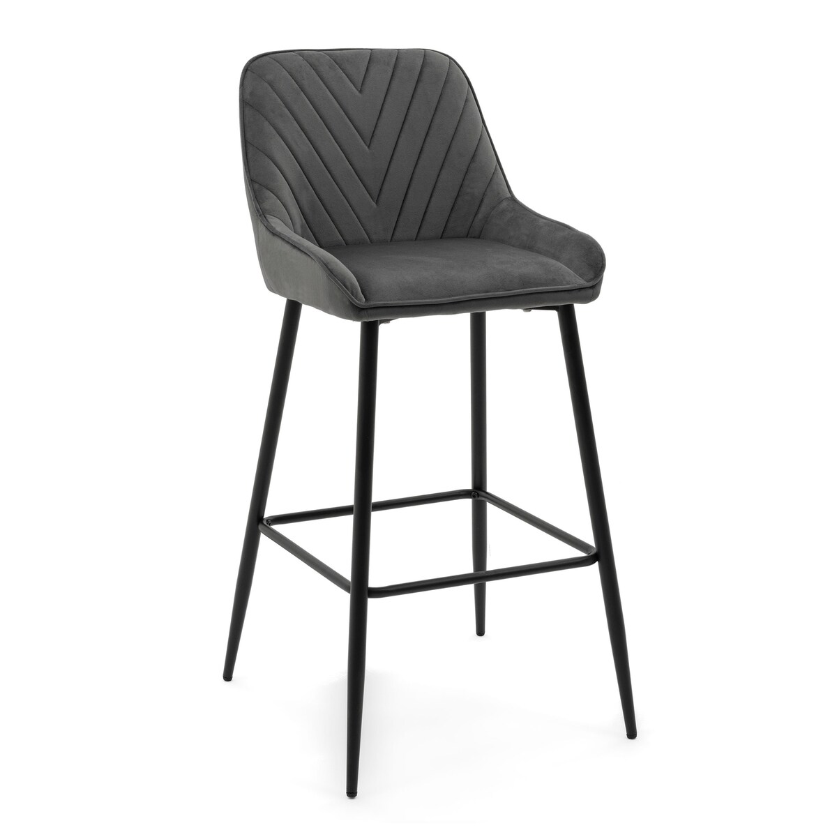 Hoker tapicerowany welurowy do salonu jadalni barowy glamour VASTO