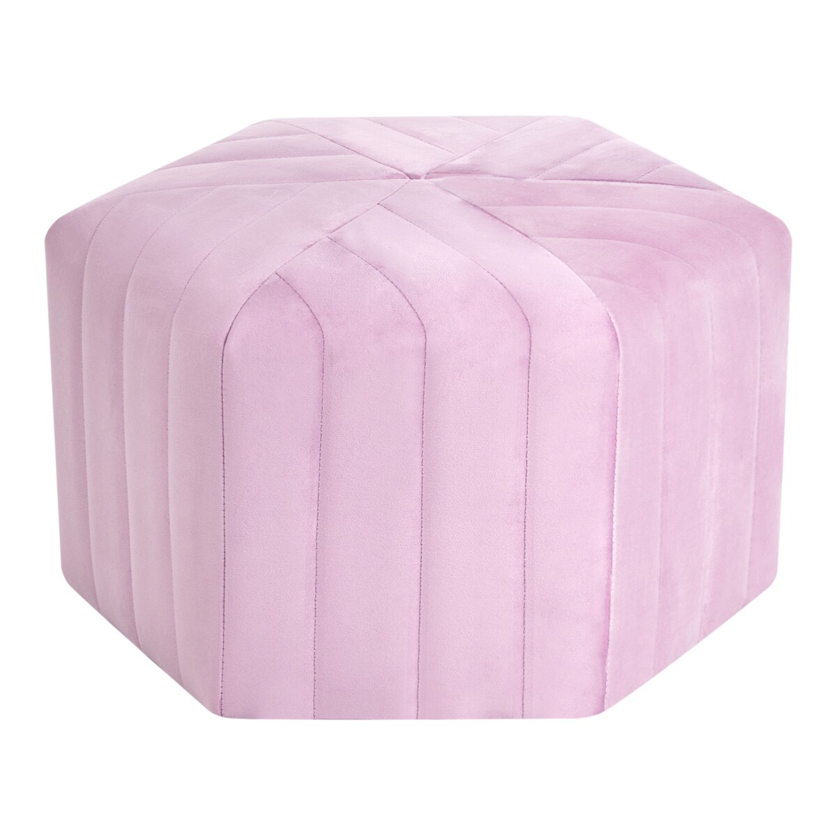 Puf MURIETTA Welur Jasnofioletowy