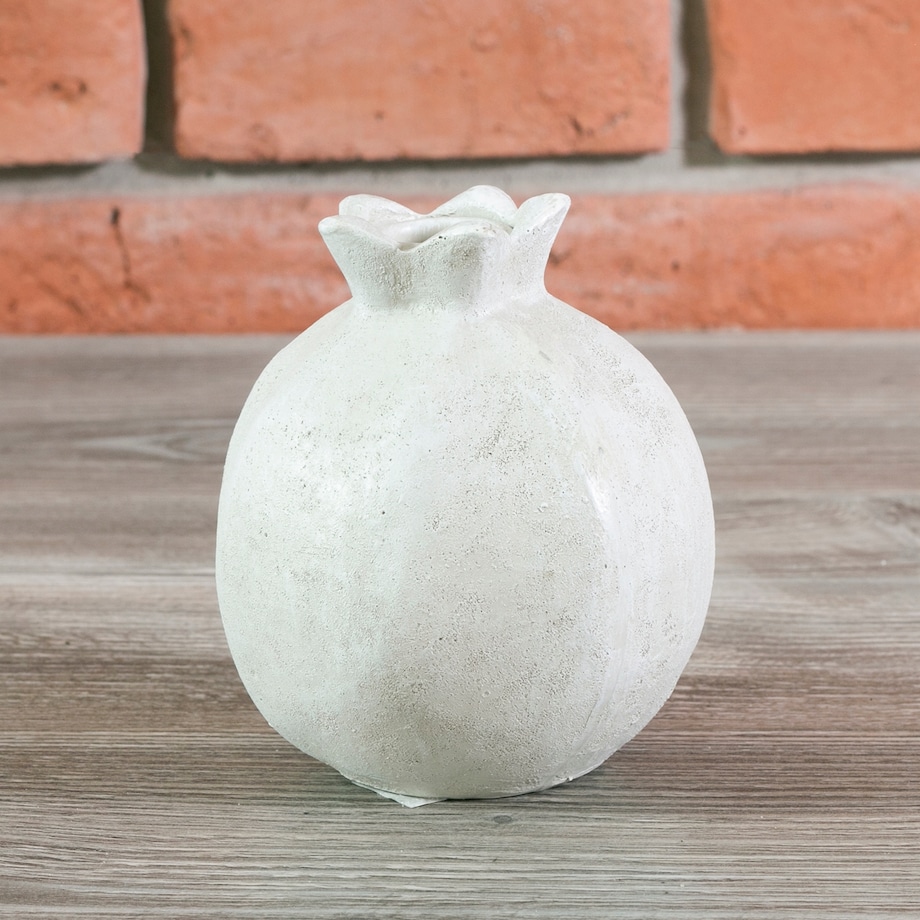 ŚWIECZNIK GRANAT na świecę stołową CERAMICZNY