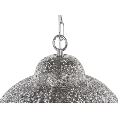 Lampa wisząca metalowa srebrna TYNE