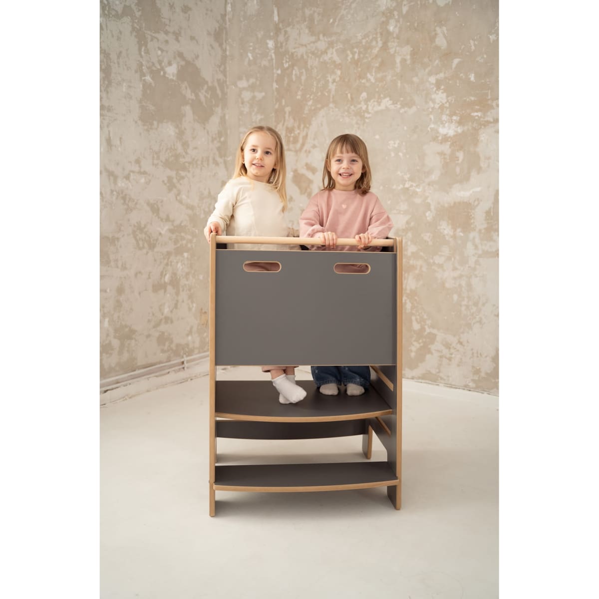 Kitchen Helper DOUBLE SAFE - Pomocnik Kuchenny DLA RODZEŃSTWA - szary