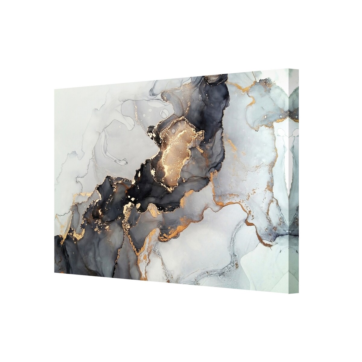 Obraz na płótnie Black&Gold Abstraction, 70 x 100 cm