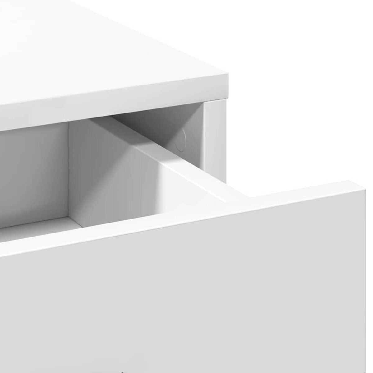 vidaXL Toaletka Biały 78,5 x 41 x 135 cm Materiał drewnopochodny